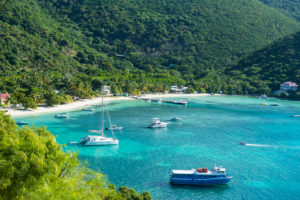 Boat harbour in Jost Van Dyke, British Virgin Islands Boat harbour in Jost Van Dyke, British Virgin Islands